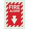 Brady Fire Alarm Sign, 14X10", GRN/R, Fire ALM 80161 - alternate 1